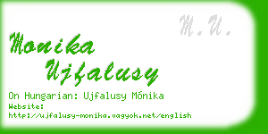 monika ujfalusy business card