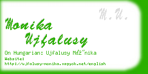 monika ujfalusy business card